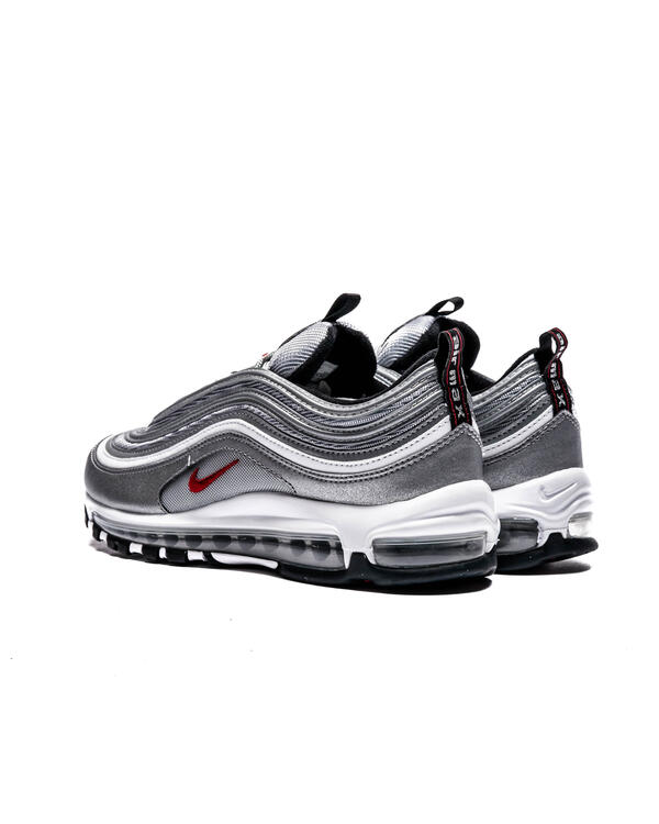 Air max 97 black/university clearance red/metallic silver women's shoe